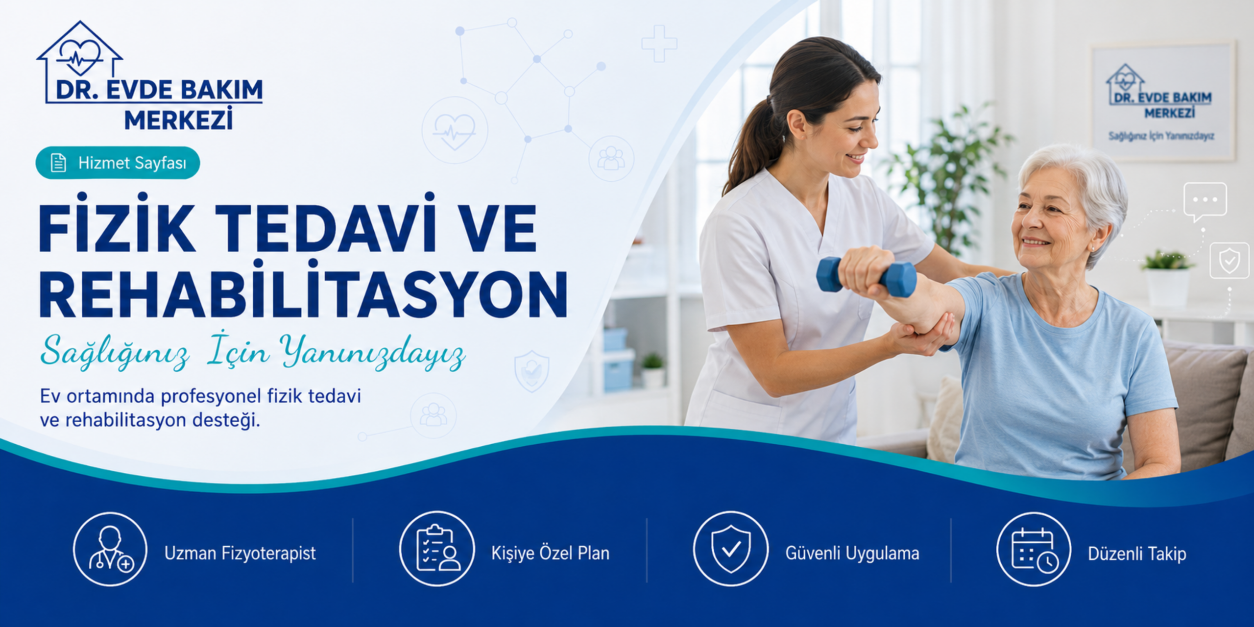 Fizik tedavi ve rehabilitasyon hizmeti banner görseli