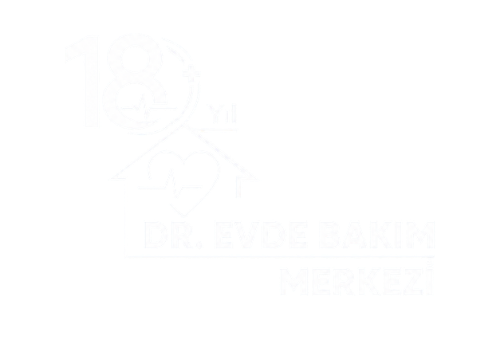 Dr. Evde Bakım Merkezi resmi logosu, evde sağlık hizmetleri ve hasta bakım hizmetleri sunan kurumsal sağlık markası logosu